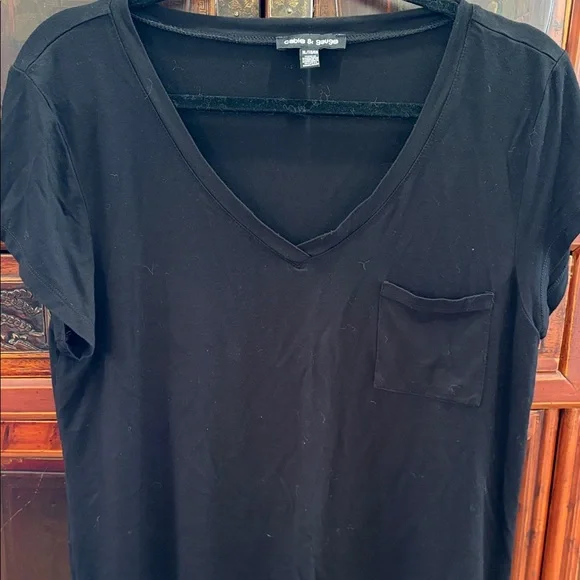 Bundle 4 Women's XL Black Casual short sleeve tops - Picture 6 of 9
